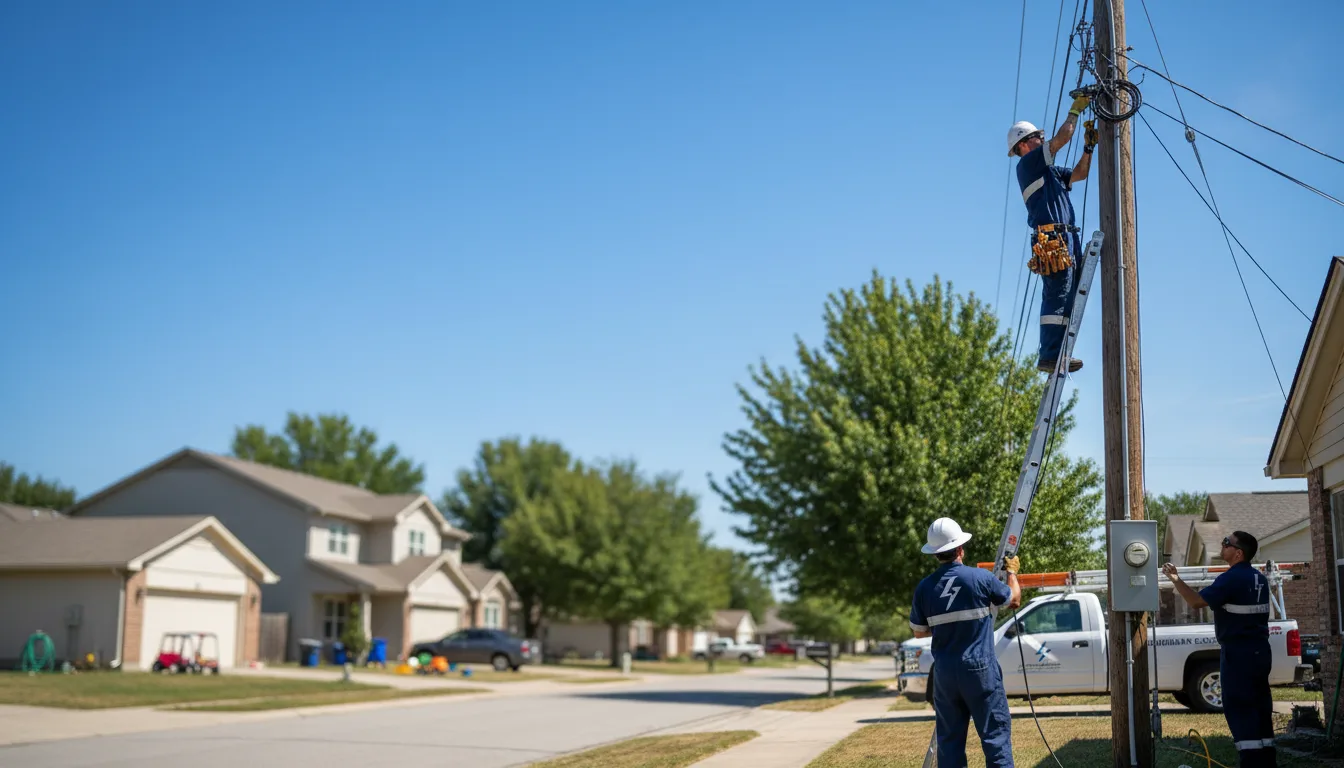 Residential electrician providing installation services in Mount Pleasant, UT